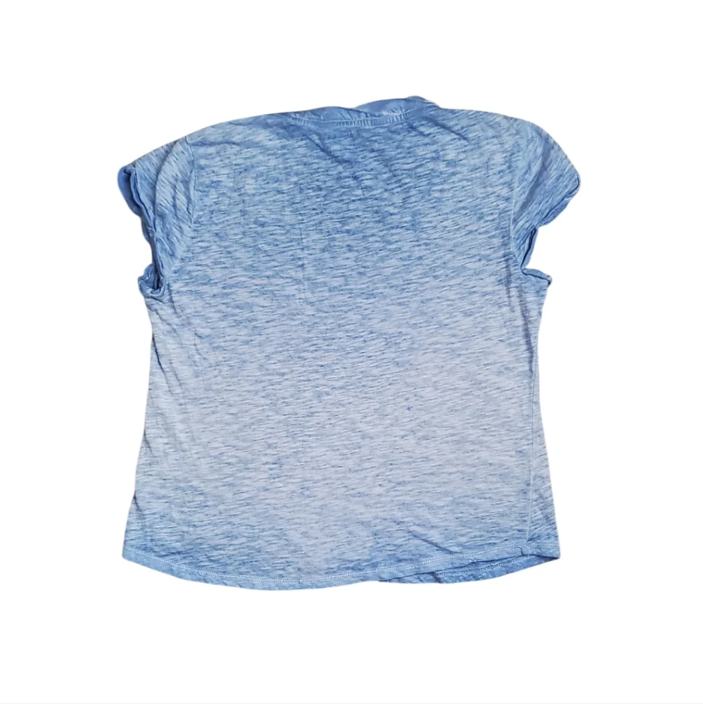 Pilcro Heathered Blue Women's Short Sleeve Tee - Picture 2 of 3
